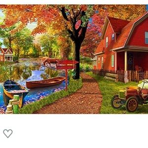 Autumn village 1000 piece jigsaw puzzle